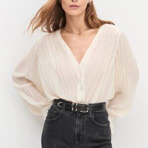 NWT Favorite Daughter The Change Me Bodysuit XS/S/M Ivory